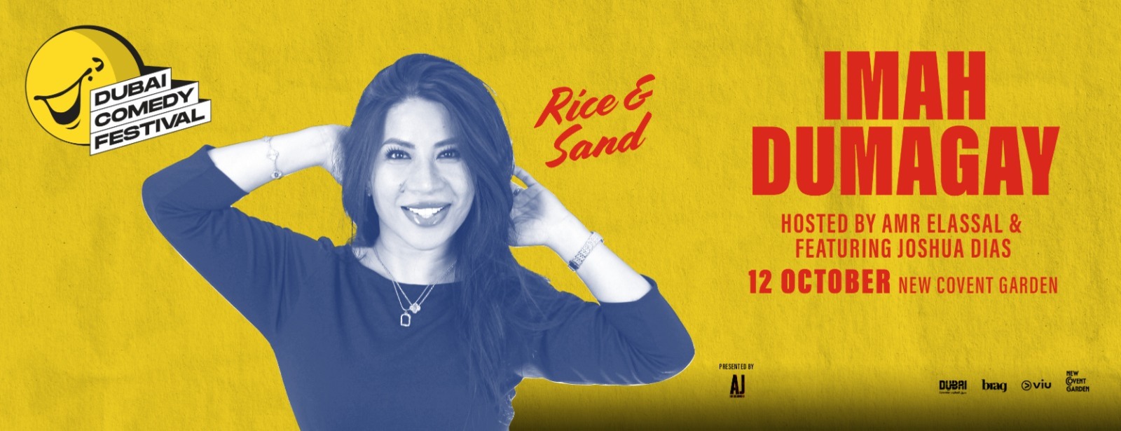 Imah Dumagay Rice and Sand Live at Dubai Comedy Festival Dubai Comedy Festival at dubaitrades.com