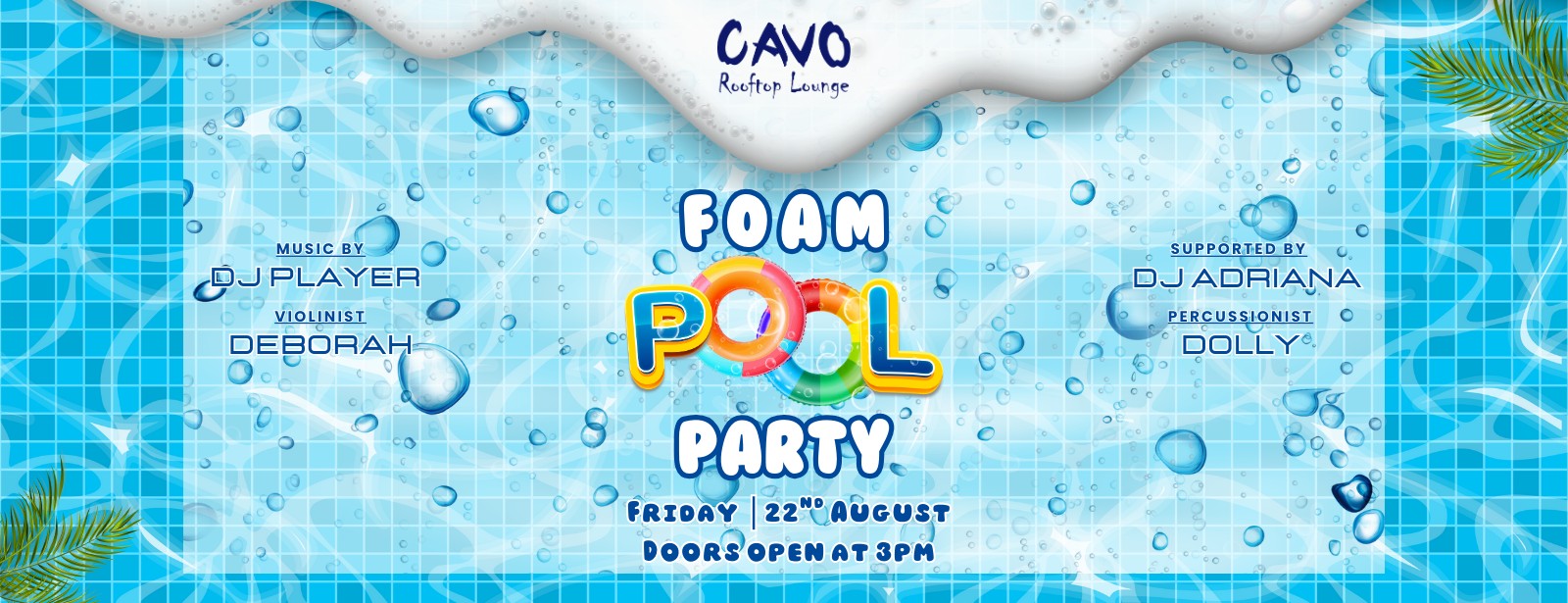 Foam Pool Party at Cavo Rooftop Nightlife at dubaitrades.com