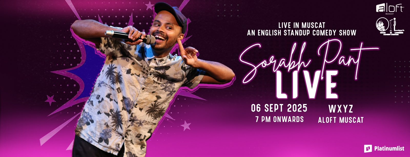 Sorabh Pant Standup Comedy Show at Aloft Muscat Shows and Theatrical Plays at dubaitrades.com