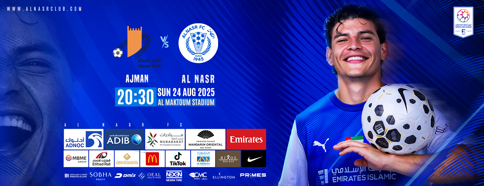 Al Nasr FC vs Ajman FC Sports Events at dubaitrades.com