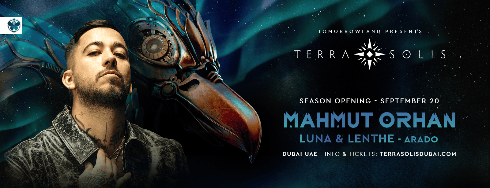 Tomorrowland presents Mahmut Orhan at Terra Solis Dubai Nightlife at dubaitrades.com