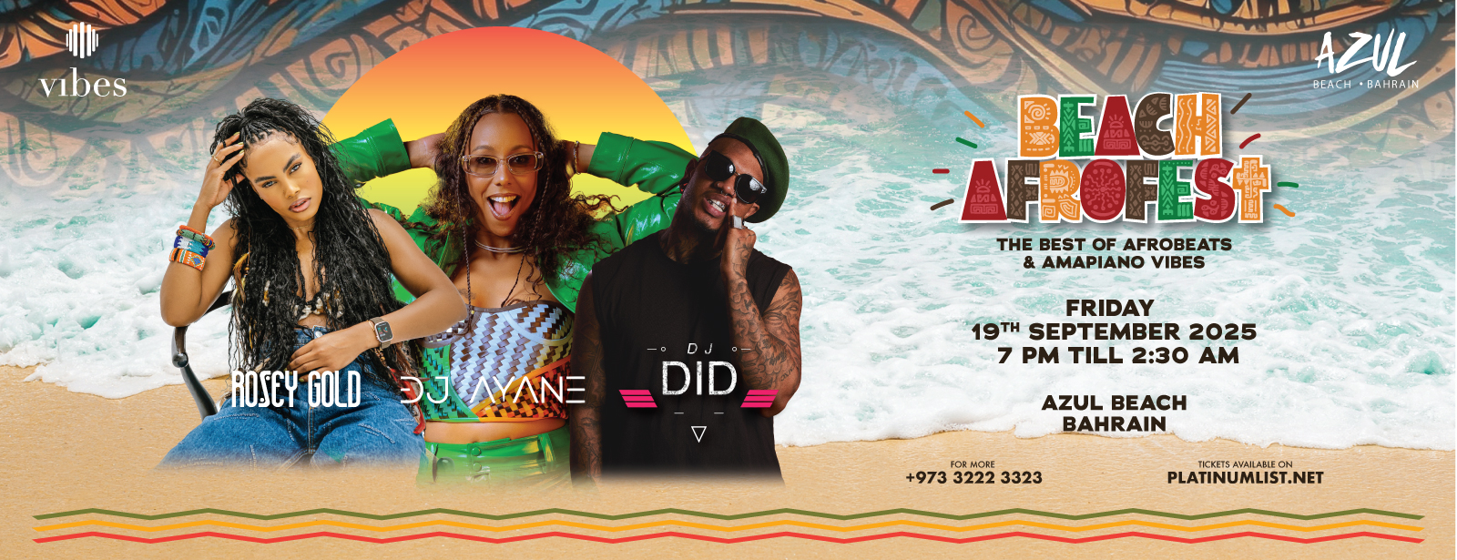 Beach AfroFest: Bahrain’s Biggest Afro Event Featuring DJ Ayane, Rosey Gold & DJ DID Live At Azul Beach, Bahrain Festival at dubaitrades.com