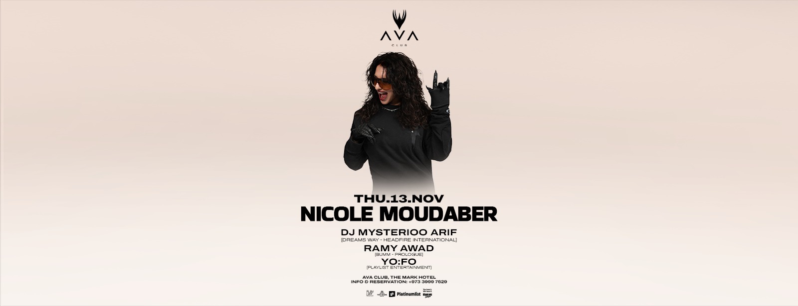 Nicole Moudaber live at AVA Club Nightlife at dubaitrades.com