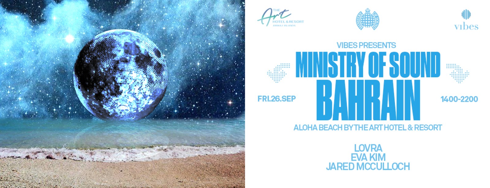 Vibes Presents Ministry Of Sound at Aloha Beach By The Art Hotel Nightlife at emiratesoffers.com