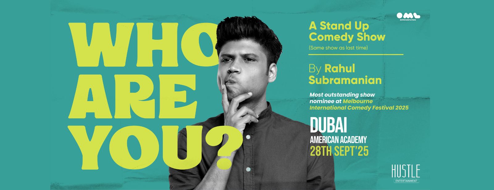 Who Are You? - A Stand Up Comedy Show ft. Rahul Subramanian Shows and Theatrical Plays at emiratesoffers.com