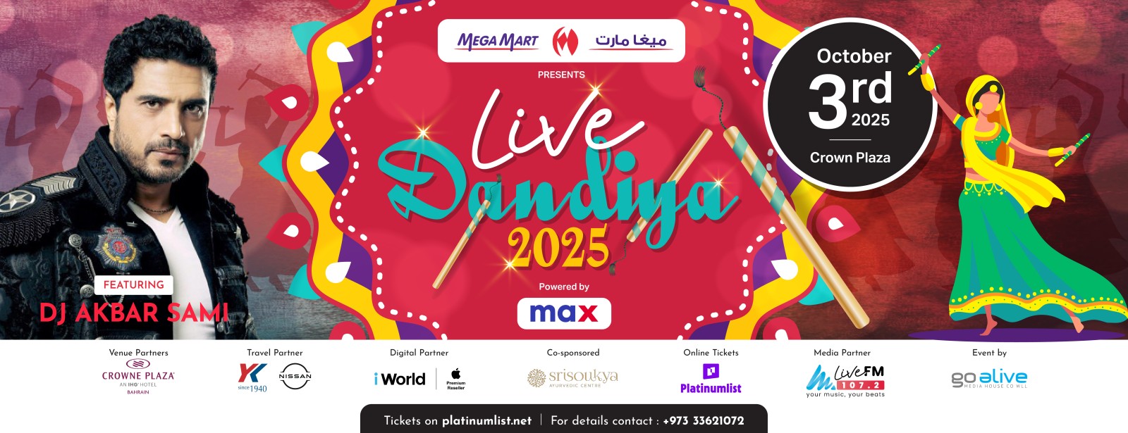 Live Dandiya 2025 at Crowne Plaza, Bahrain Desi Events at dubaitrades.com