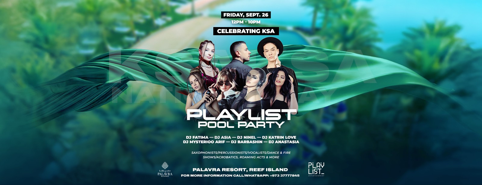Playlist Pool Party at Palavra Resort [Celebrating KSA edition] Nightlife at dubaitrades.com