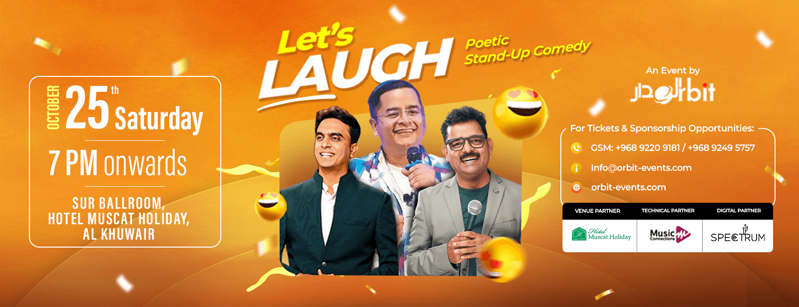 Let’s Laugh – Poetic Stand-up Comedy in Muscat Shows and Theatrical Plays at emiratesoffers.com