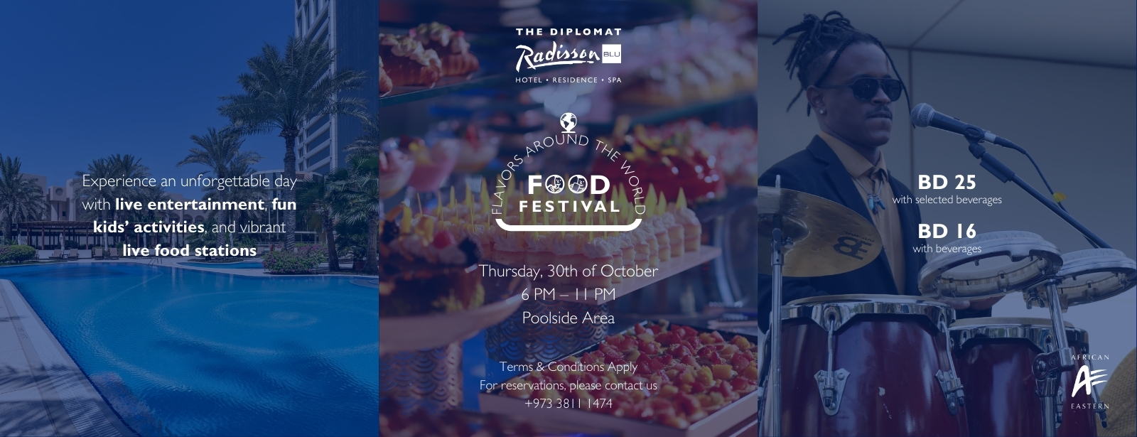 Flavors Around The World: Food Festival at The Diplomat Radisson Blu Hotel, Residence & Spa Festival at emiratesoffers.com