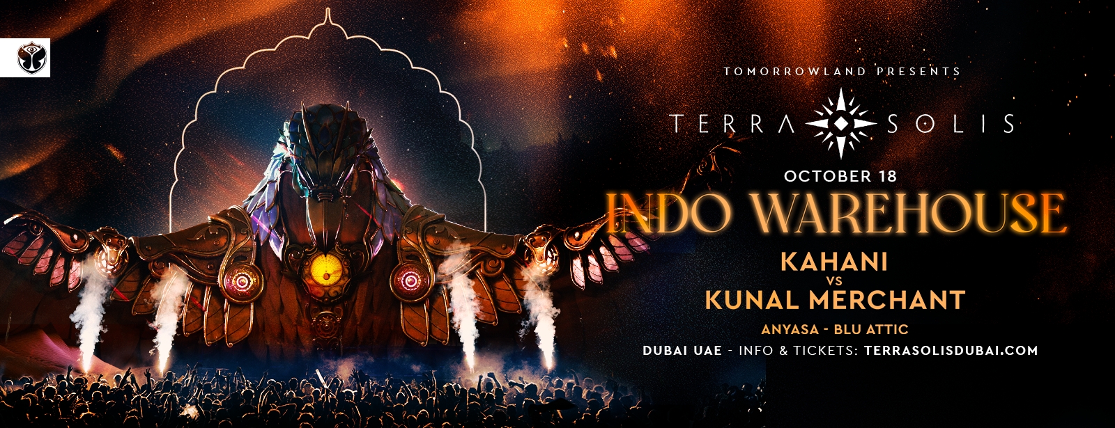 Tomorrowland presents Indo Warehouse at Terra Solis Dubai Nightlife at emiratesoffers.com