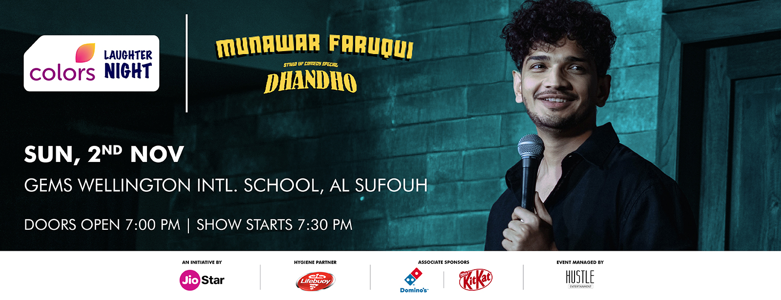 Colors Laughter Night ft. Munawar Faruqui in Dubai Shows and Theatrical Plays at emiratesoffers.com