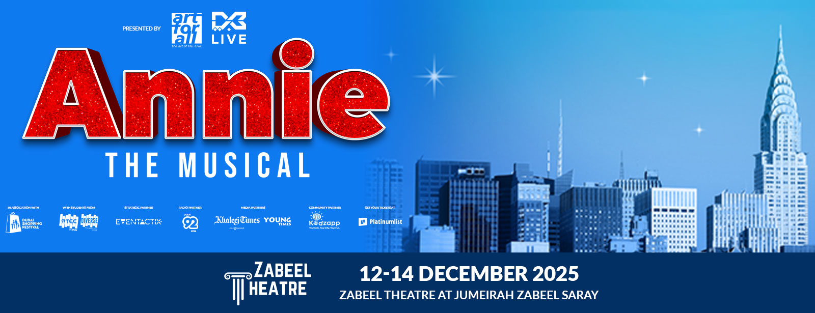 Annie The Musical at Zabeel Theatre in Dubai Shows and Theatrical Plays at emiratesoffers.com