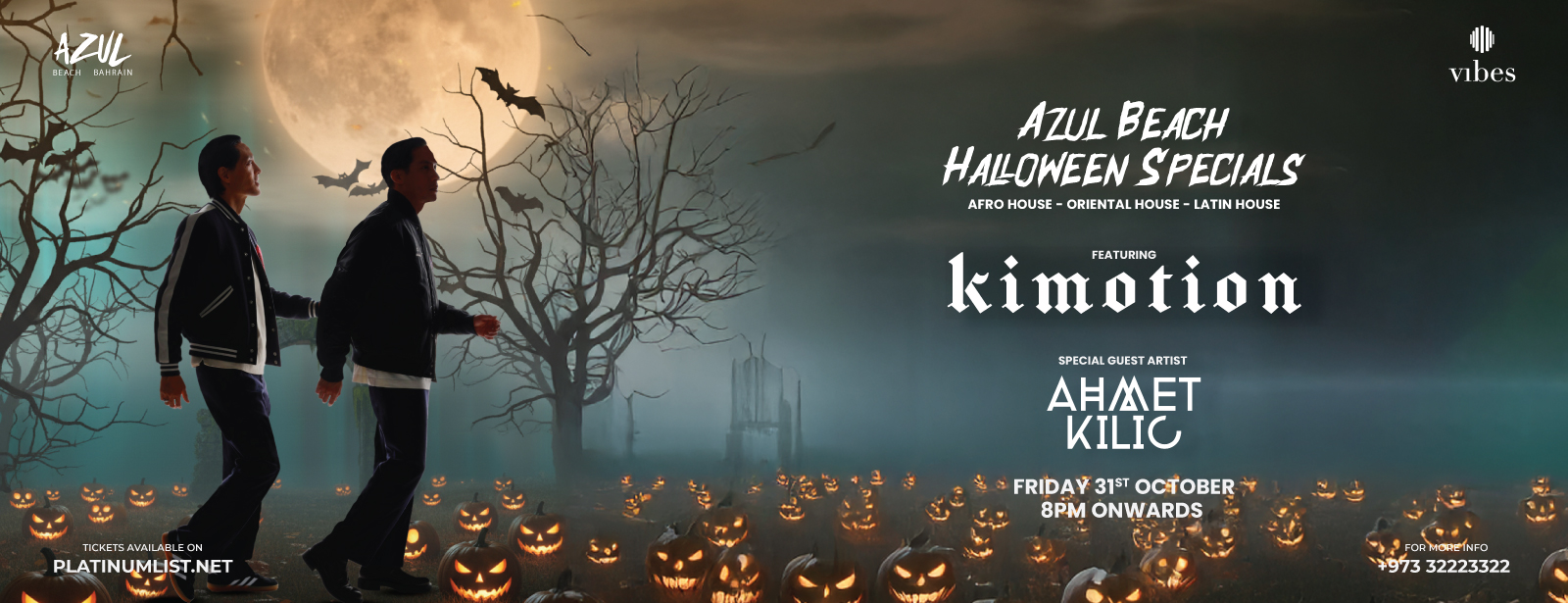 Azul Beach Halloween Specials Featuring Kimotion & Ahmet Kilic Halloween at emiratesoffers.com