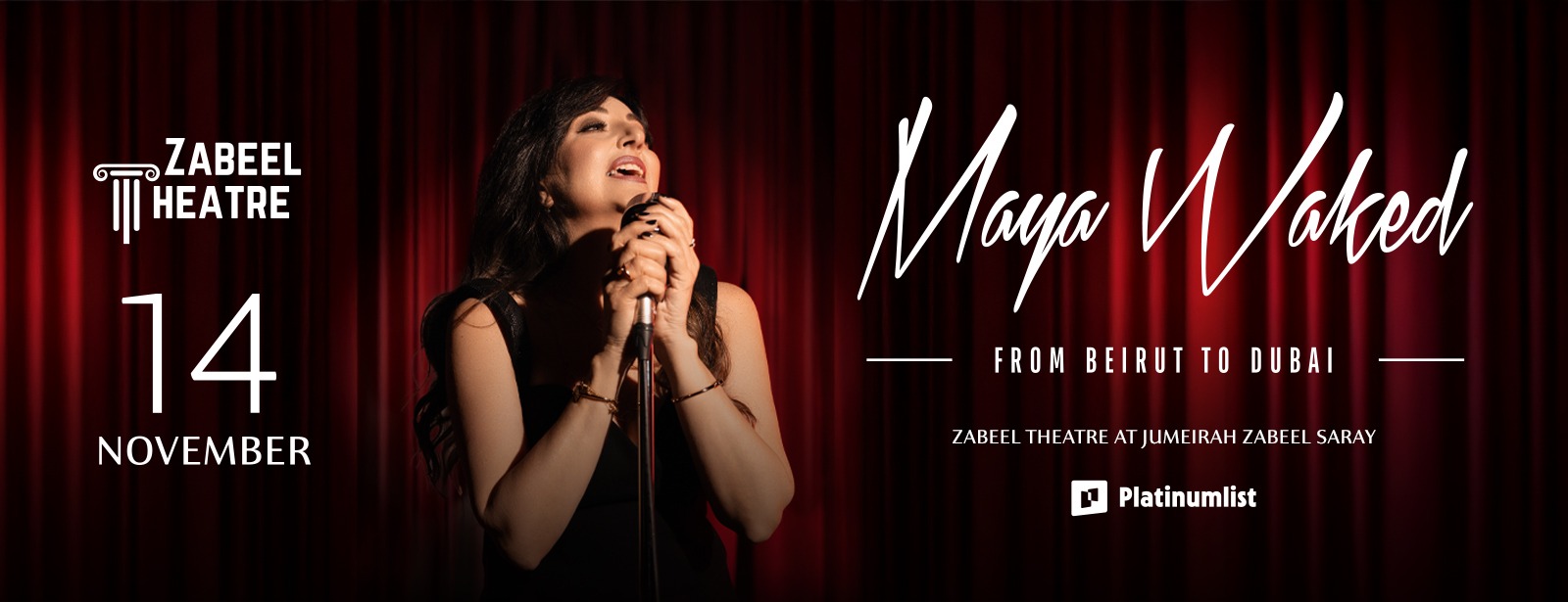 Maya Waked from Beirut to Dubai at Zabeel Theatre, Dubai Concerts at emiratesoffers.com