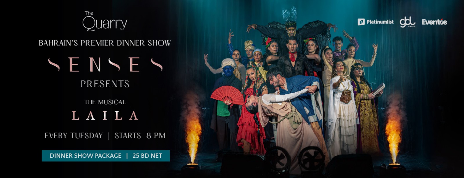 Senses: The Musical - Laila Dinner Show at The Quarry Dining Experiences at emiratesoffers.com