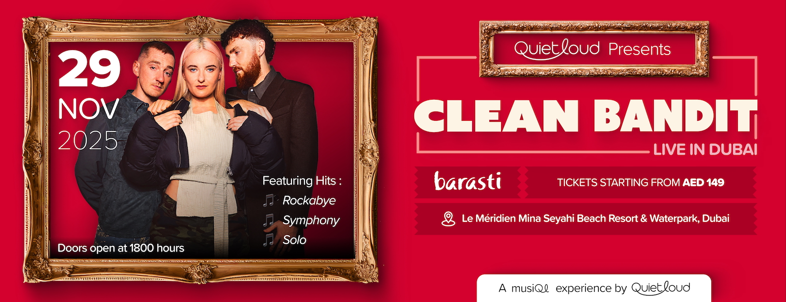 Clean Bandit Live at Barasti in Dubai Festival at emiratesoffers.com