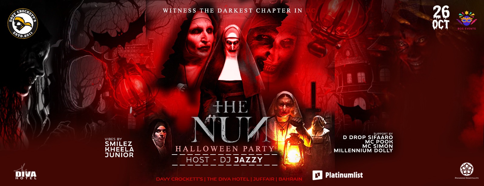 The Nun Halloween Party at Davy Corckett's Bahrain Nightlife at emiratesoffers.com