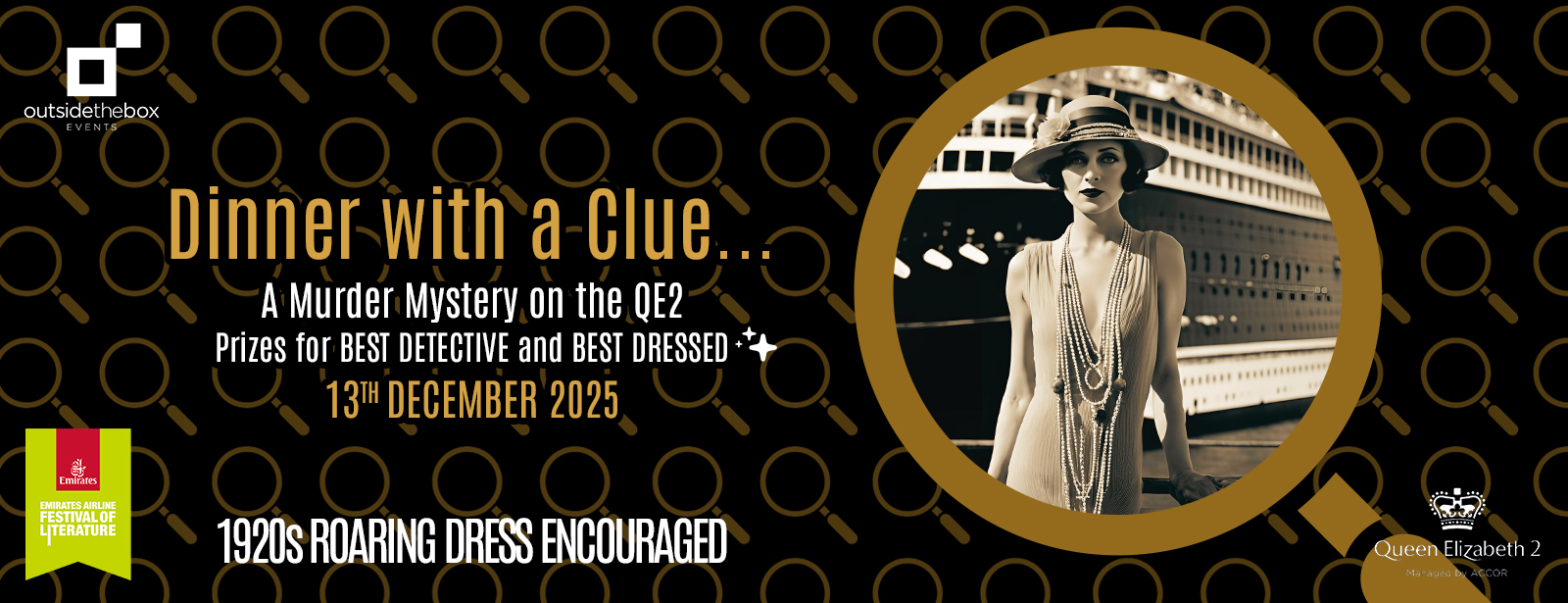 Dinner With A Clue Murder Mystery Dining Experience On The QE2 Dining Experiences at shafqa.com Dinner With A Clue Murder Mystery Dining Experience On The QE2 Dining Experiences at shafqa.com