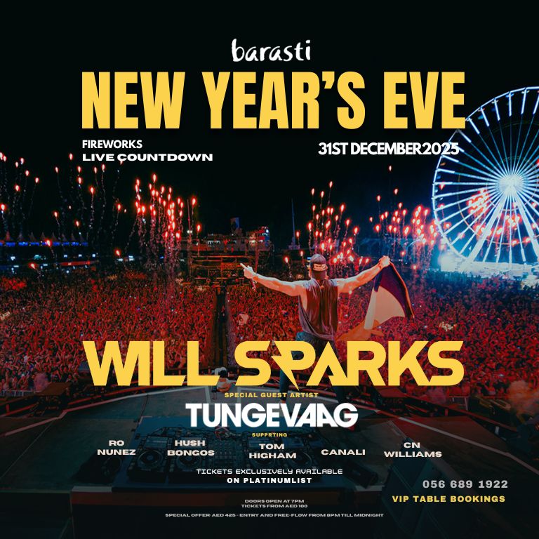 New Year's Eve at Barasti in Dubai