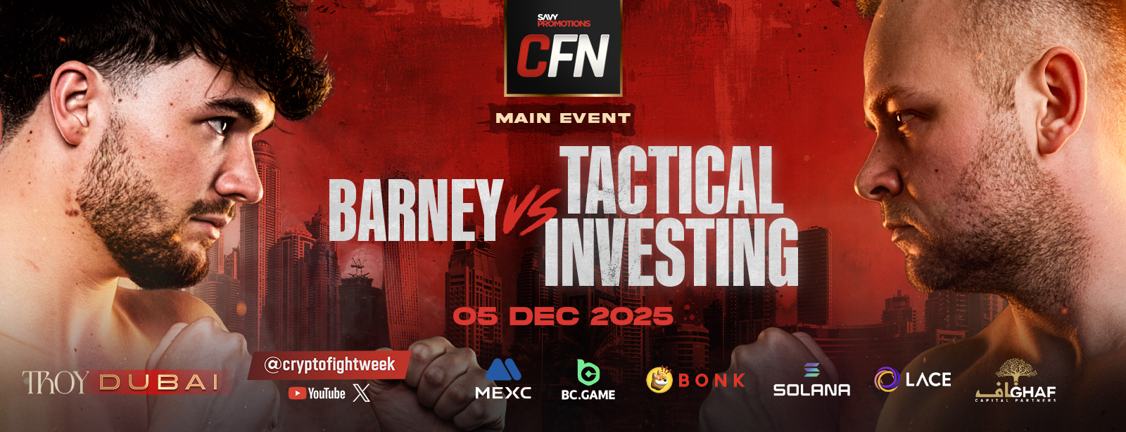 Crypto Fight Night in Dubai Tickets, 2025 Boxing Event - Platinumlist.net