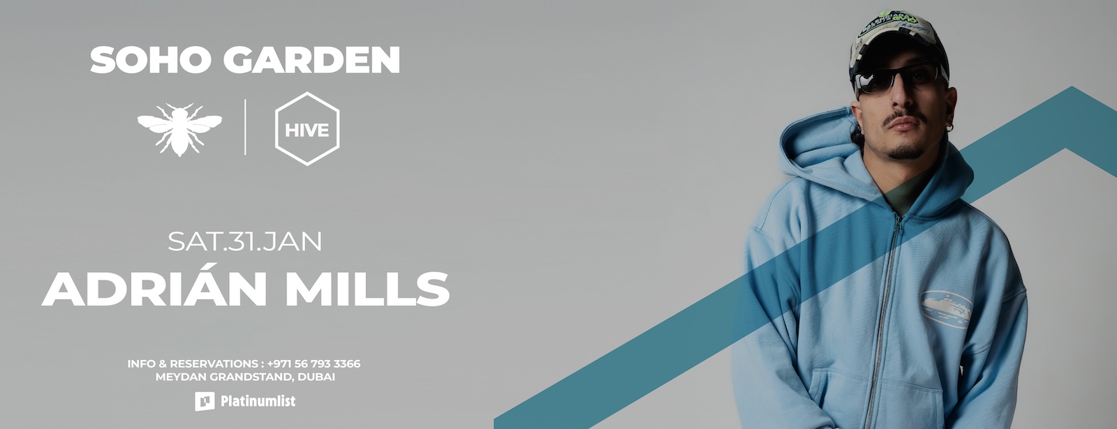 Adrián Mills at HIVE, Soho Garden Meydan in Dubai Nightlife at uaemegadeals.com Adrián Mills at HIVE, Soho Garden Meydan in Dubai Nightlife at uaemegadeals.com