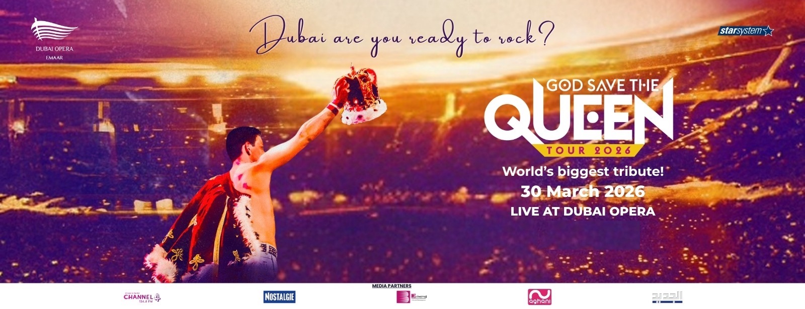 God save the Queen - A Tribute in Dubai Concerts at dubaitraveltours.com