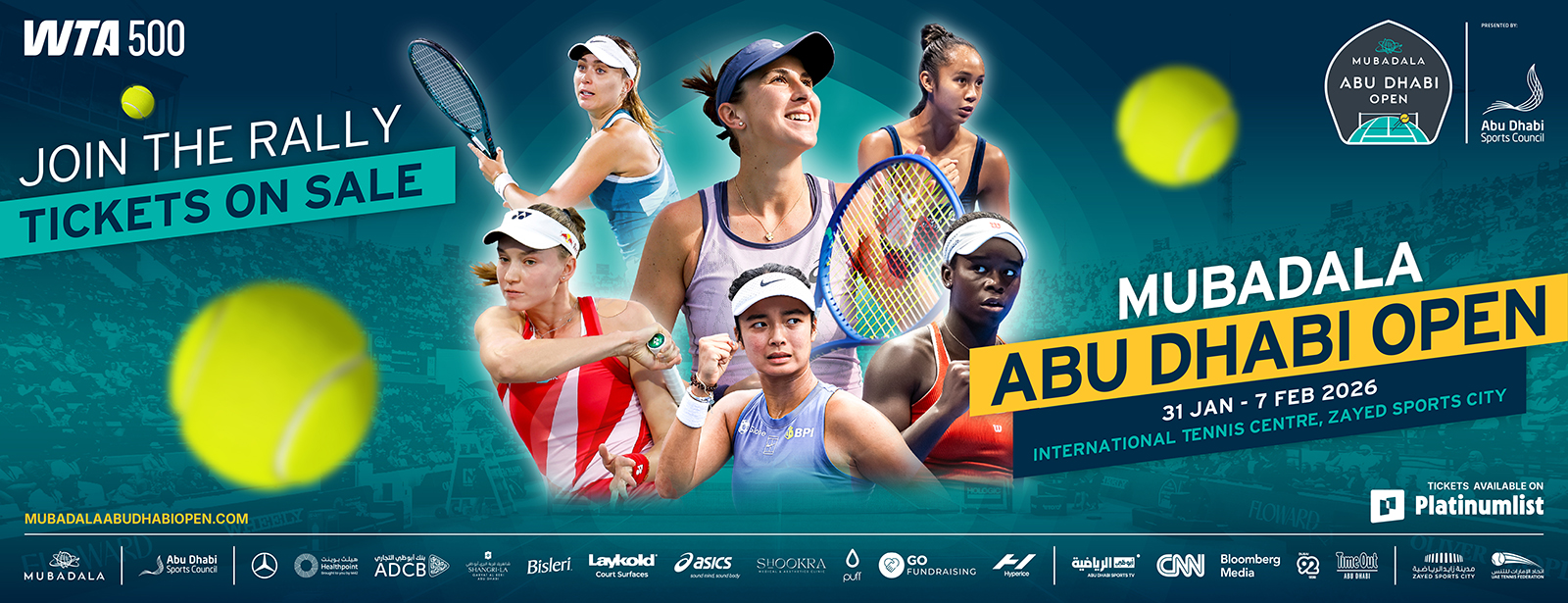 Mubadala Abu Dhabi Open 2026 Tickets, 2026 Tennis Tournament -  Platinumlist.net