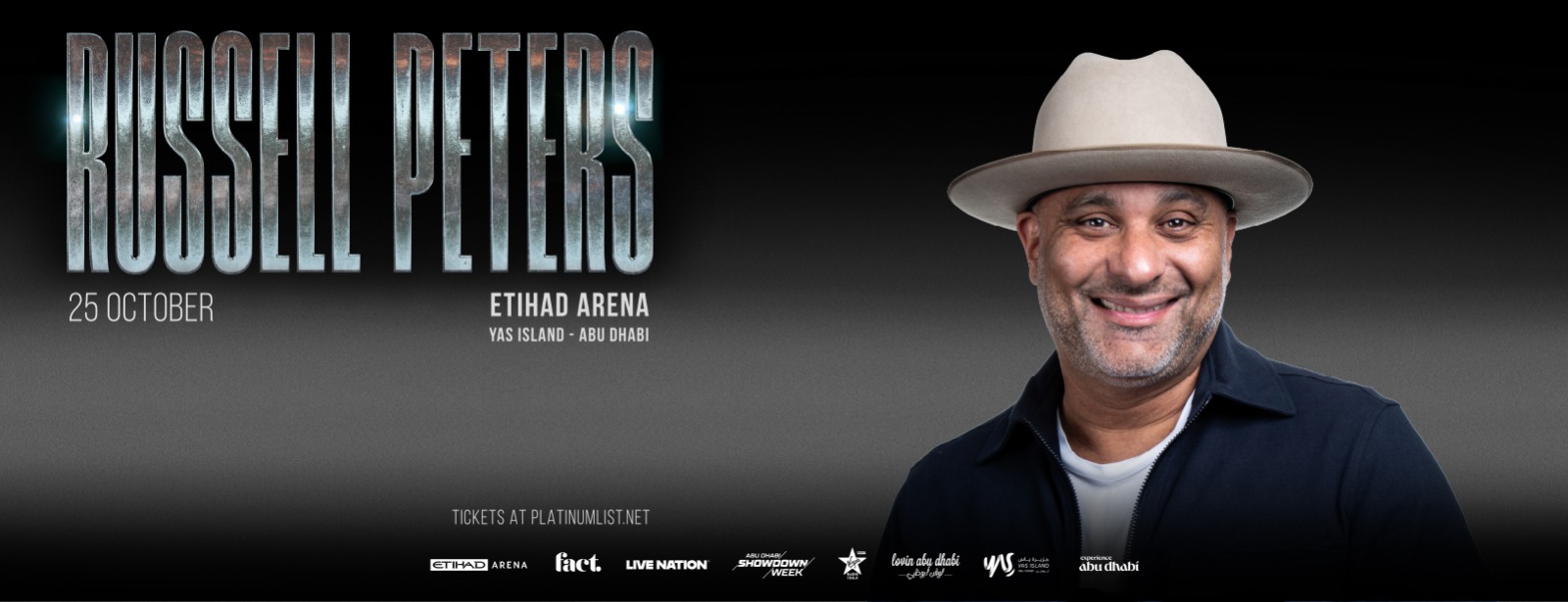 Live Nation Middle East Presents Russell Peters at Etihad Arena in Abu Dhabi Comedy Events at oxge.com Live Nation Middle East Presents Russell Peters at Etihad Arena in Abu Dhabi Comedy Events at discountsales.com