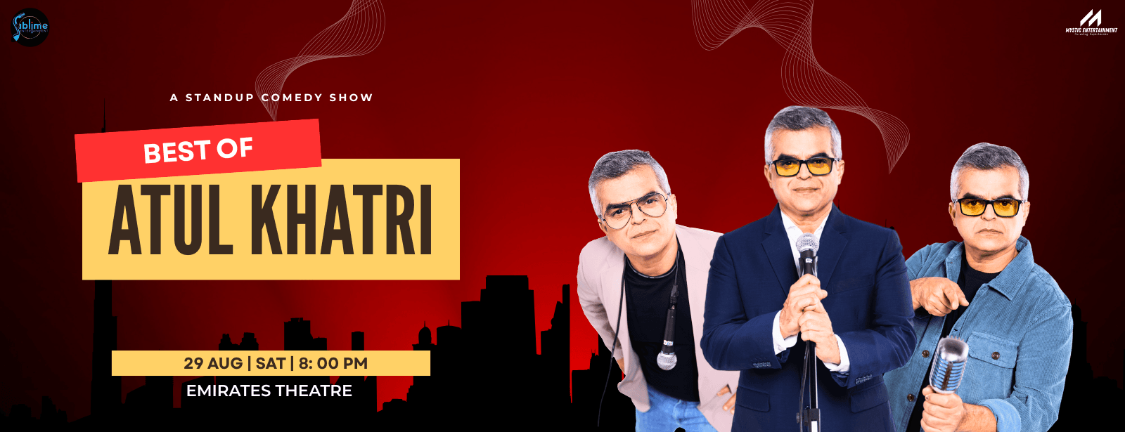 Atul Khatri live in Dubai Comedy Events at dubaitraveltours.com