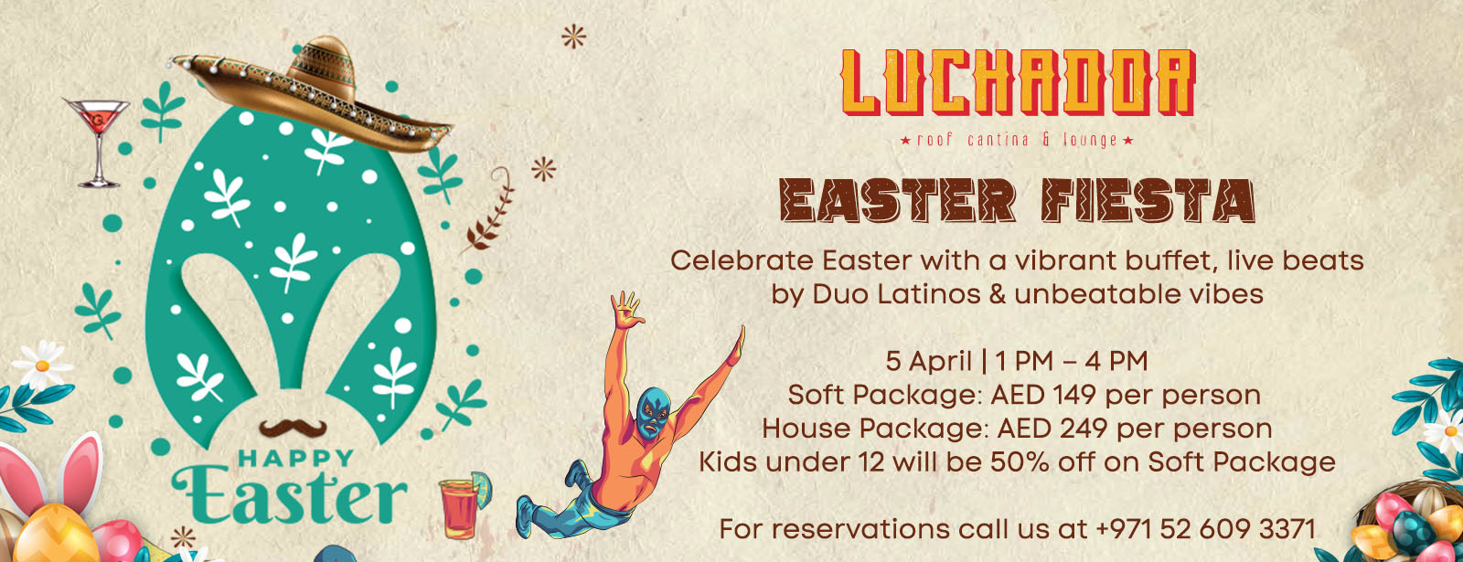 The Lucha Easter Brunch Fiesta! Brunches at oxge.com The Lucha Easter Brunch Fiesta! Brunches at directholidaysuae.com