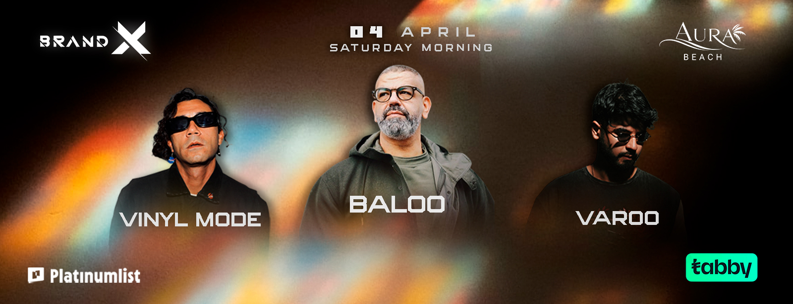 Brand X presents Baloo, Vinyl Mode & Varoo at Aura Beach in Jeddah Nightlife at oxge.com Brand X presents Baloo, Vinyl Mode & Varoo at Aura Beach in Jeddah Nightlife at directholidaysuae.com