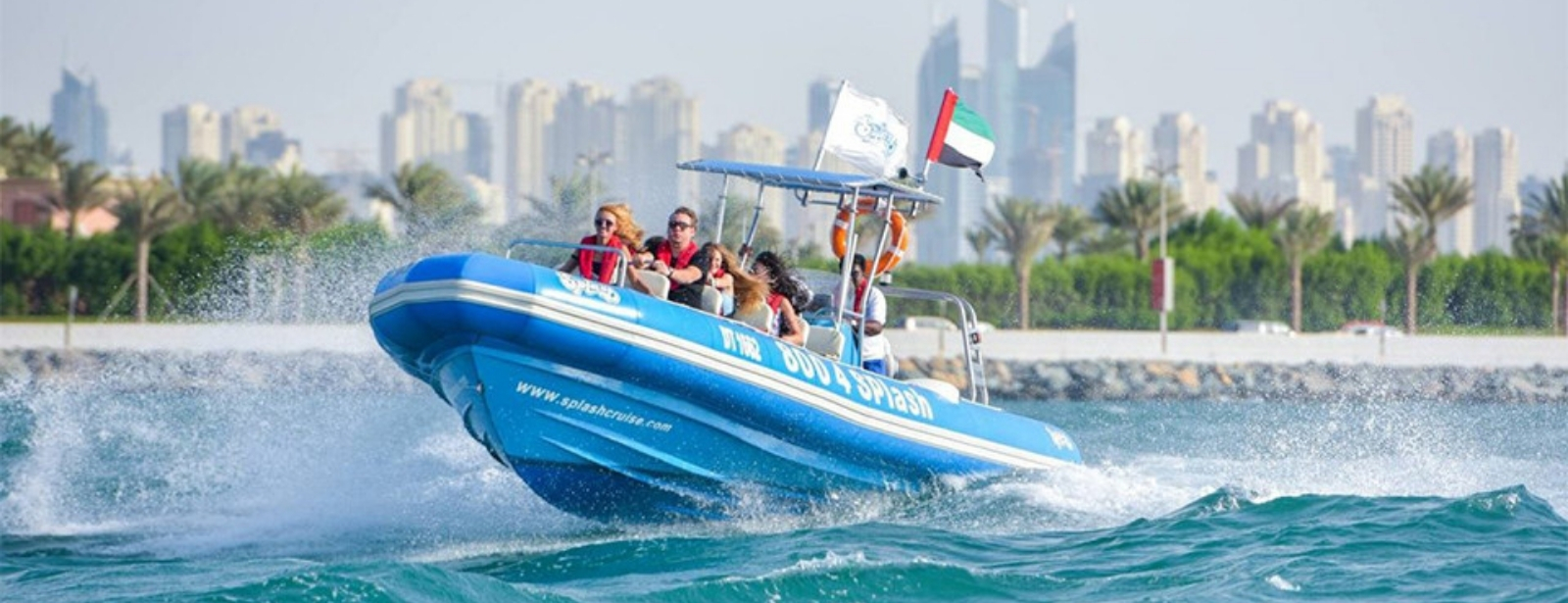 Speed Boat at Dubai Marina by Splash Tours at Splash tours