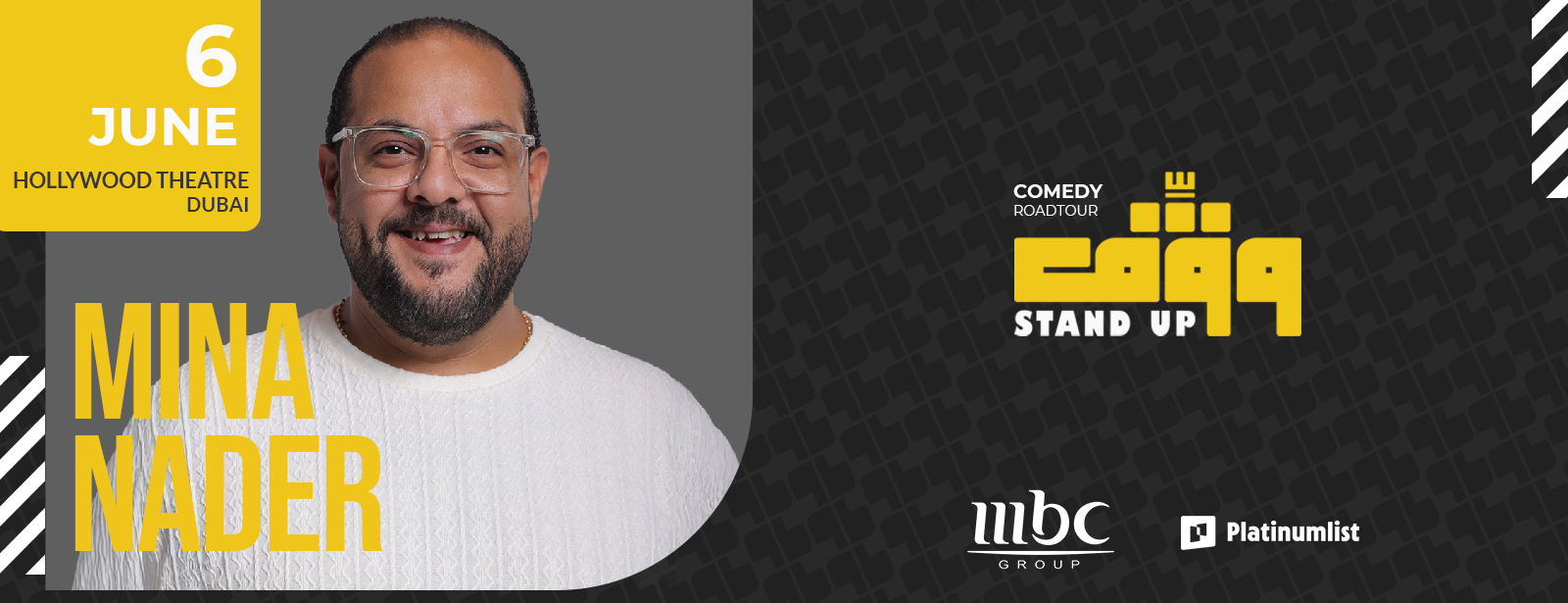 Wagef! Mina Nader Live at Hollywood Theatre, Dubai Comedy Events at dubaitraveltours.com