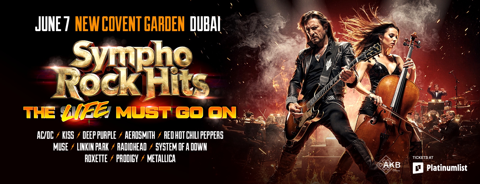 Sympho Rock Hits — The Life Must Go On in Dubai Concerts at dubaitraveltours.com
