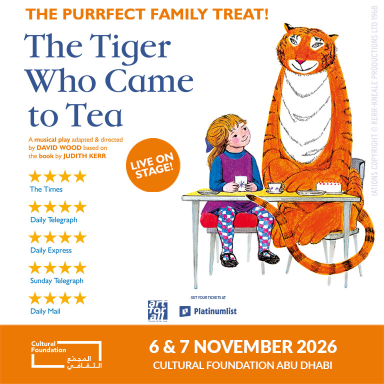 The Tiger Who Came To Tea at Cultural Foundation Abu Dhabi