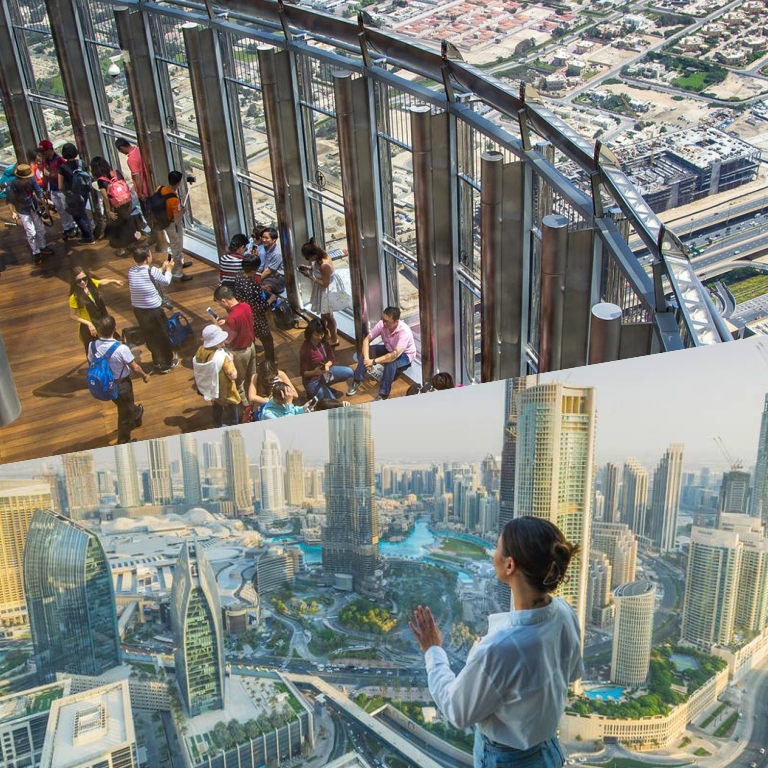 Another view of At The Top, Burj Khalifa Silver + Sky Views Observatory at Burj Khalifa