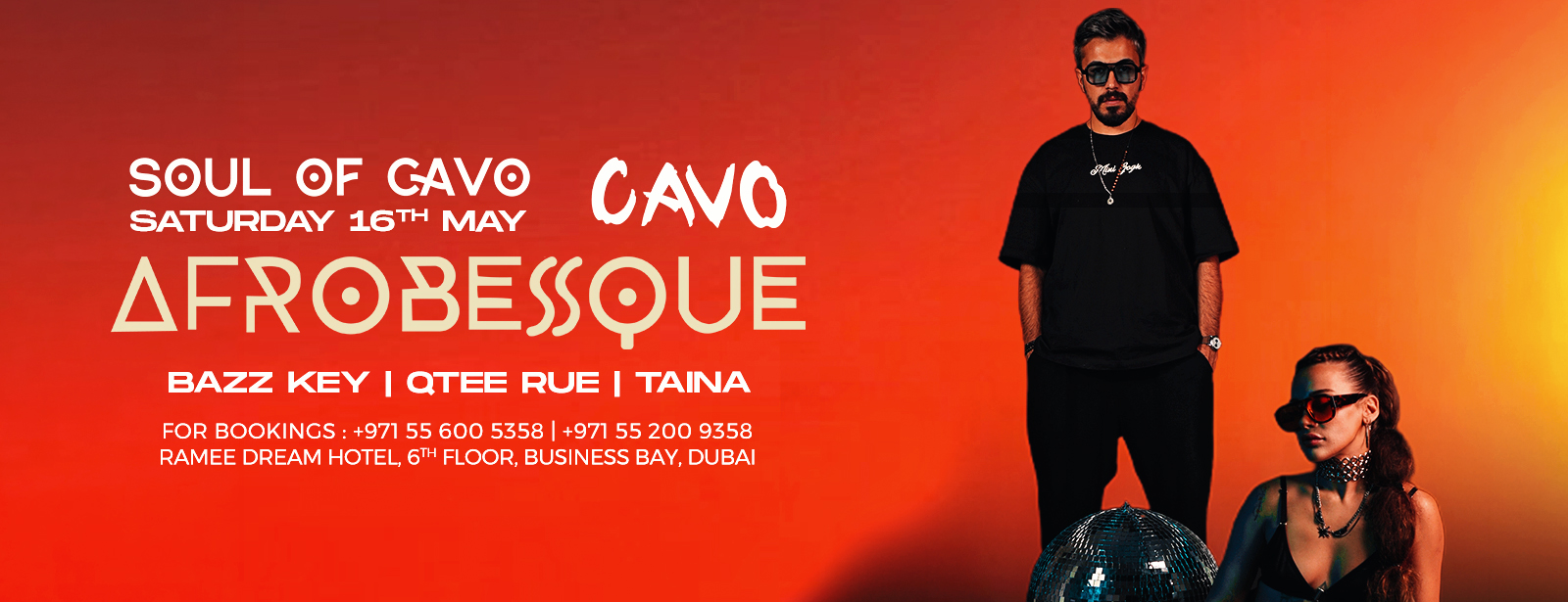 Soul of Cavo Presents AFROBESSQUE Live in Dubai Nightlife at dubaitraveltours.com