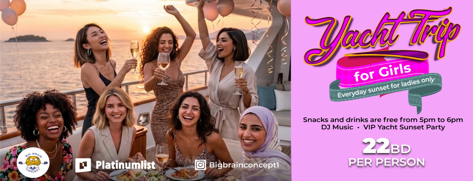 Ladies Yacht Trip Boat Tours and Cruises at dubaitraveltours.com