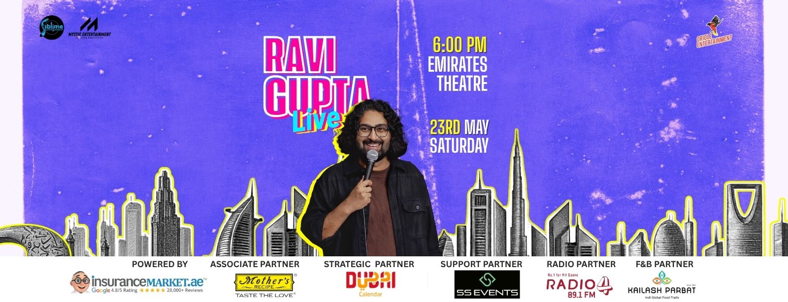 Ravi Gupta Live 2026 in Dubai Comedy Events at dubaitraveltours.com