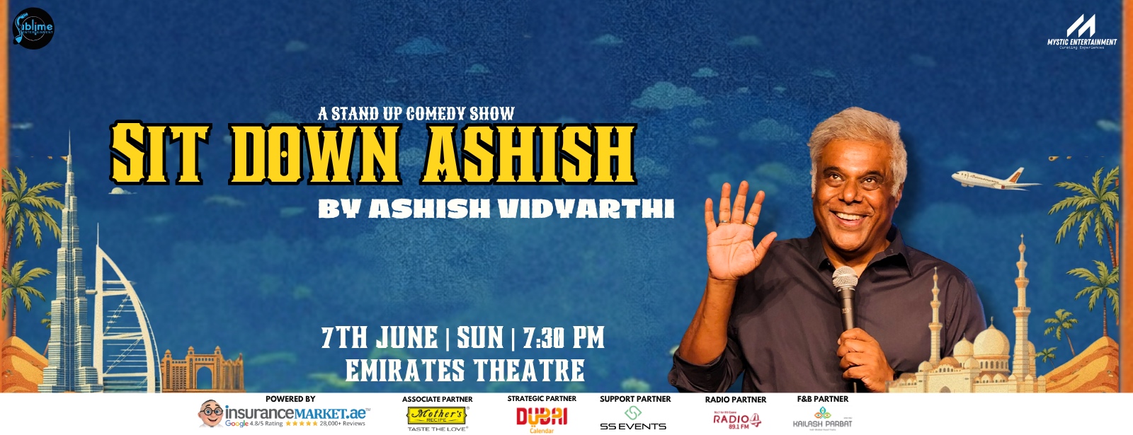 Ashish Vidyarthi Live in Dubai Comedy Events at dubaitraveltours.com
