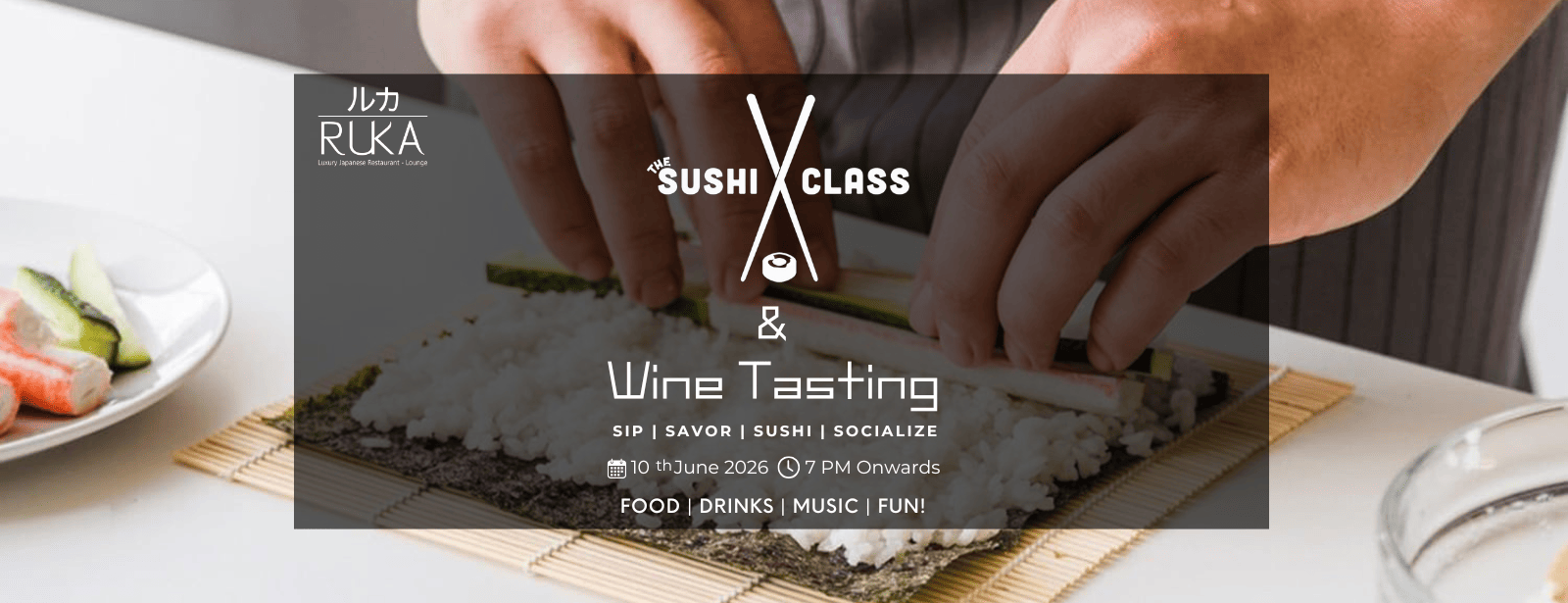 Sushi Rolling Class & Wine Tasting at RUKA, Bahrain Dining Experiences at oxge.com Sushi Rolling Class & Wine Tasting at RUKA, Bahrain Dining Experiences at discountsales.com
