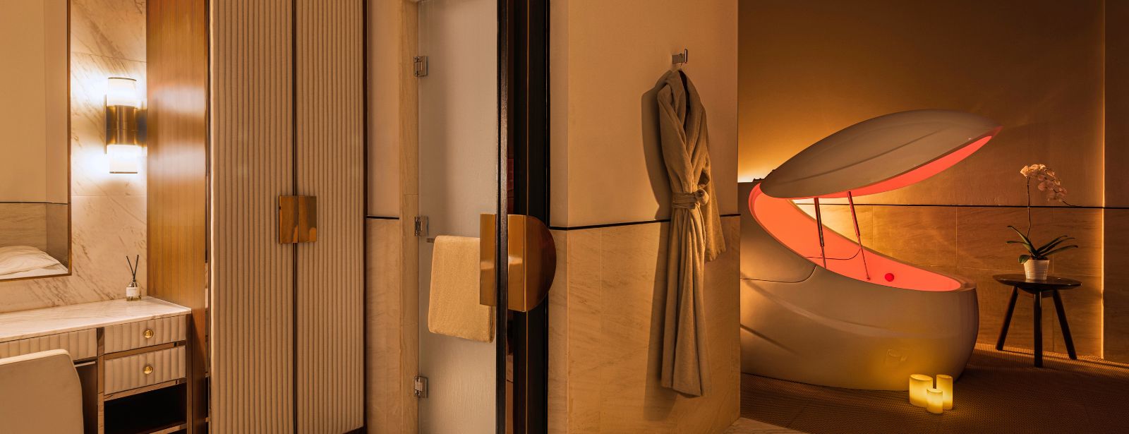 Floatation Pod Experience at Waldorf Astoria Spa DIFC Brunches at dubaitraveltours.com