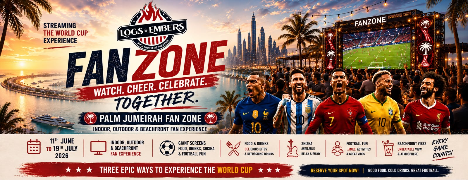 Football FanZone at Logs & Embers Smokehouse by the Beach