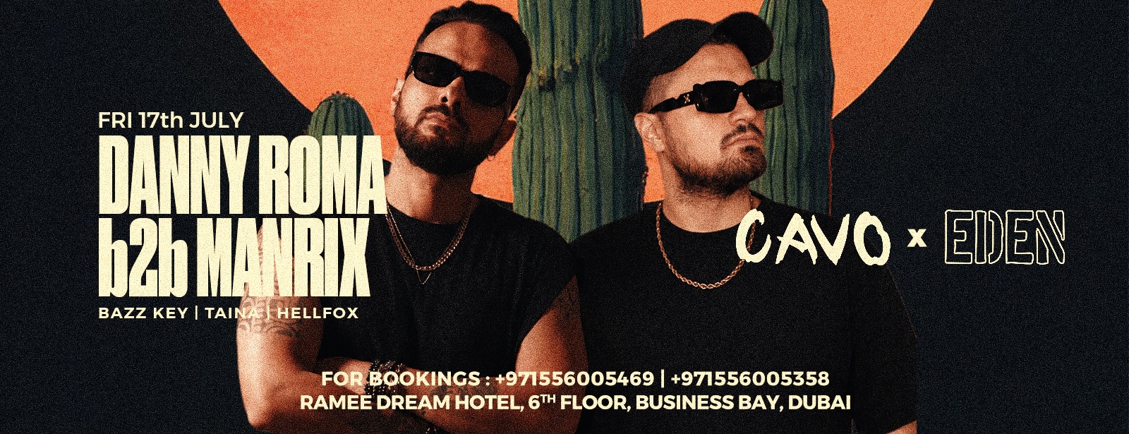 Eden Presents Danny Roma B2B Marnix Live at Cavo in Dubai