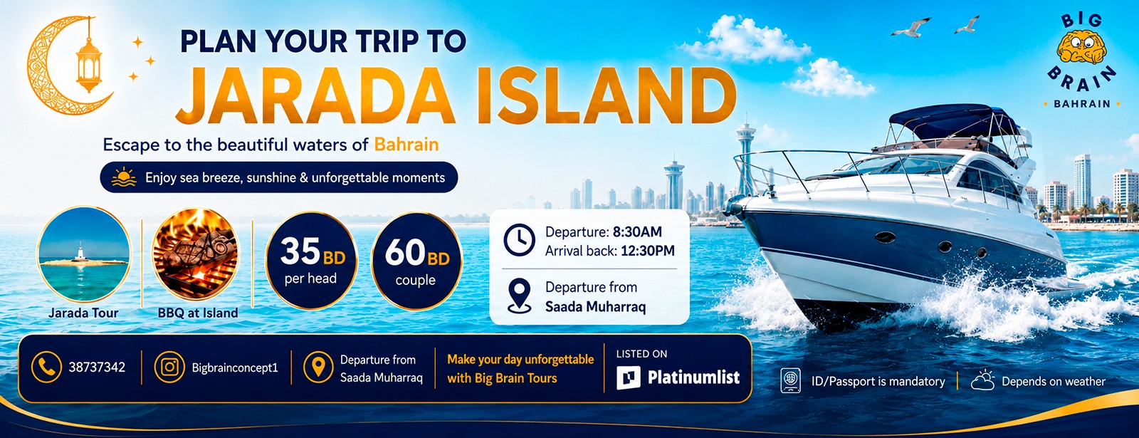 Party in Jarada Island Boat Tours and Cruises at dubaitraveltours.com