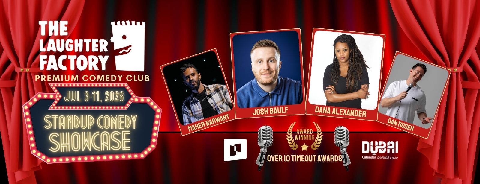 The Laughter Factory Launches New 7pm "Bed B4 10pm" Show This July at Radisson Damac Hills.