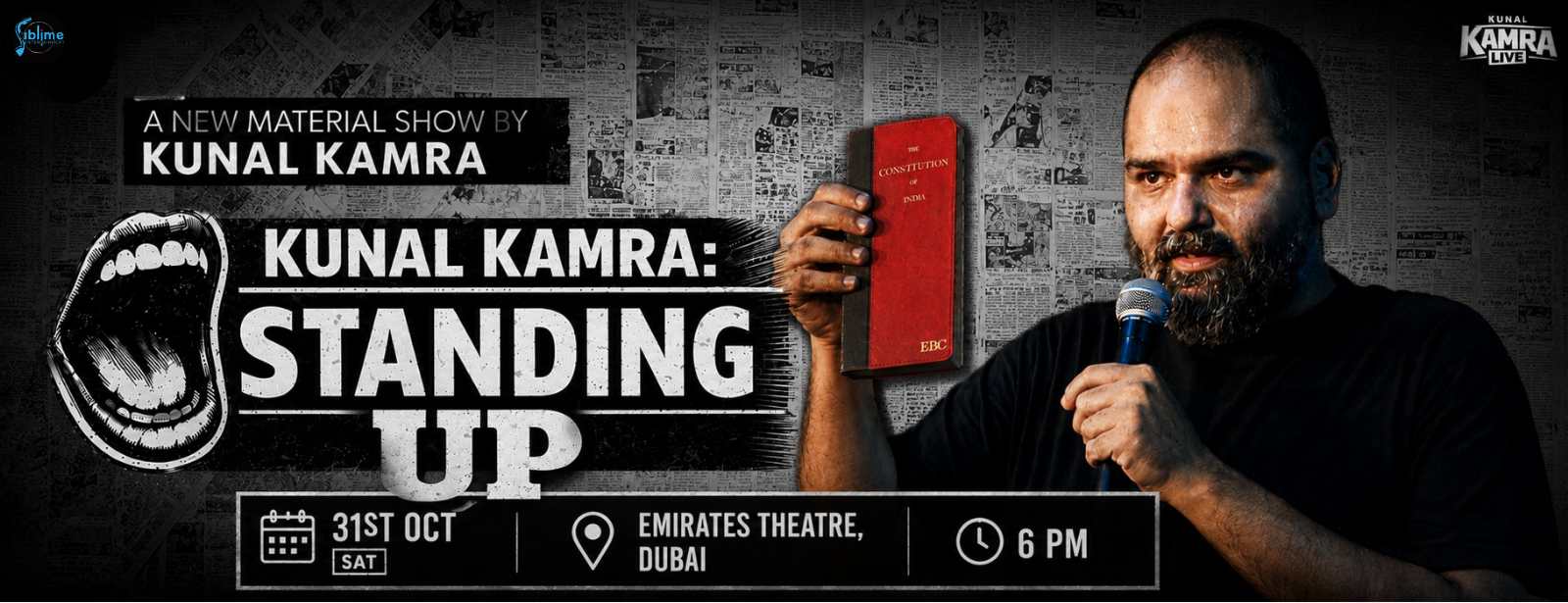 Kunal Kamra Live in Dubai Comedy Events at dubaitraveltours.com