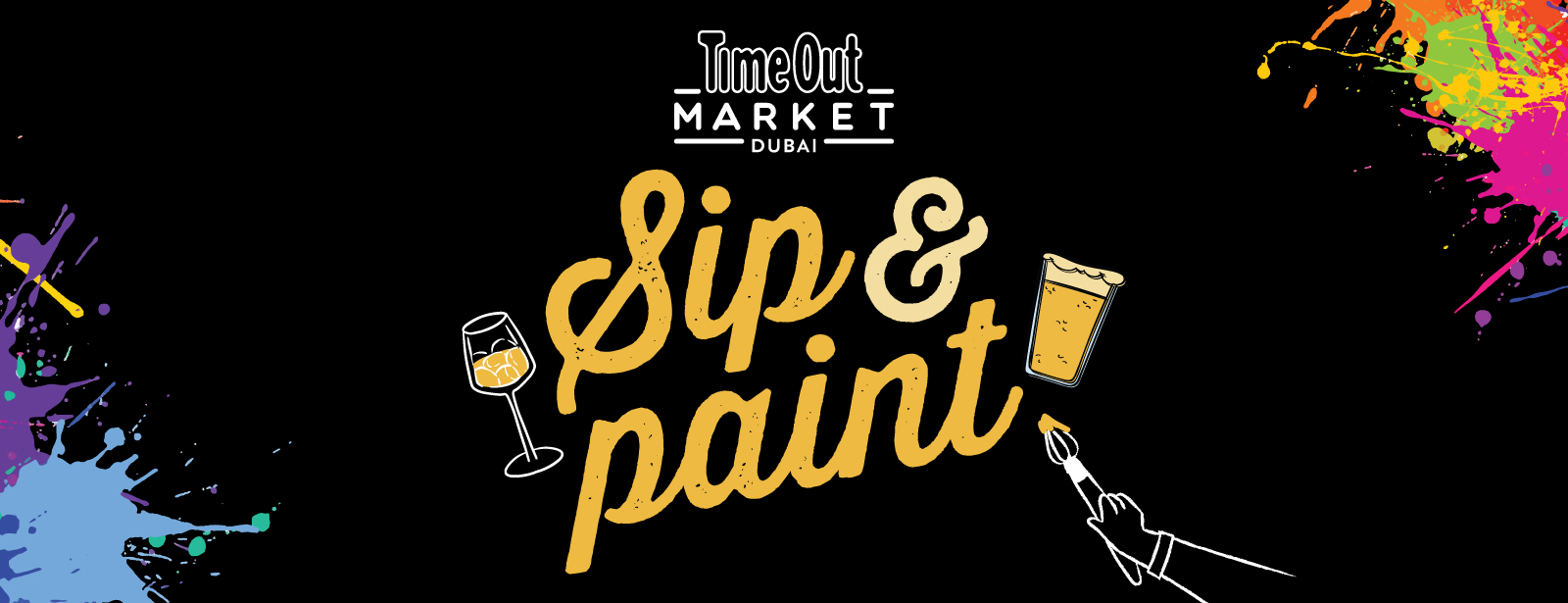Sip & Paint at Time Out Market in Dubai at Time Out Market | Souk Al Bahar | Level 3