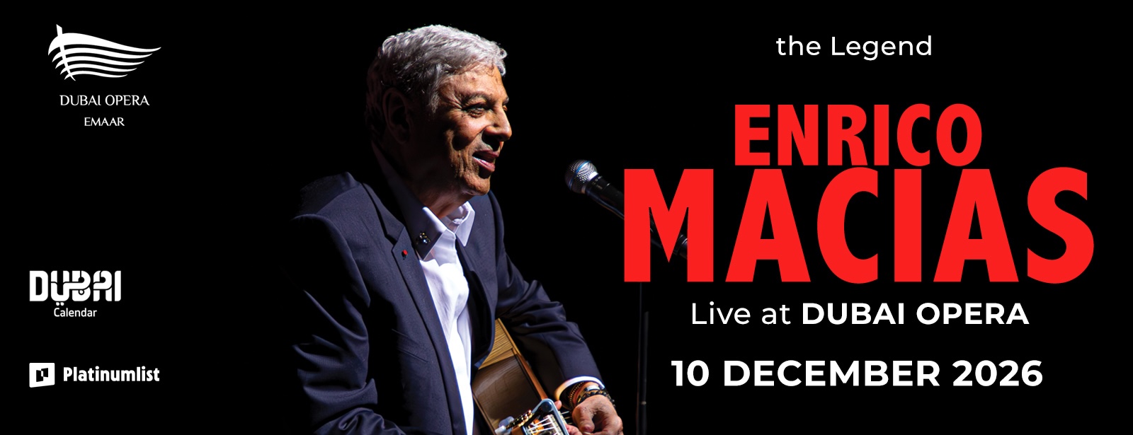 Enrico Macias at Dubai Opera Concerts at dubaitrades.com Enrico Macias at Dubai Opera Concerts at dubaitrades.com