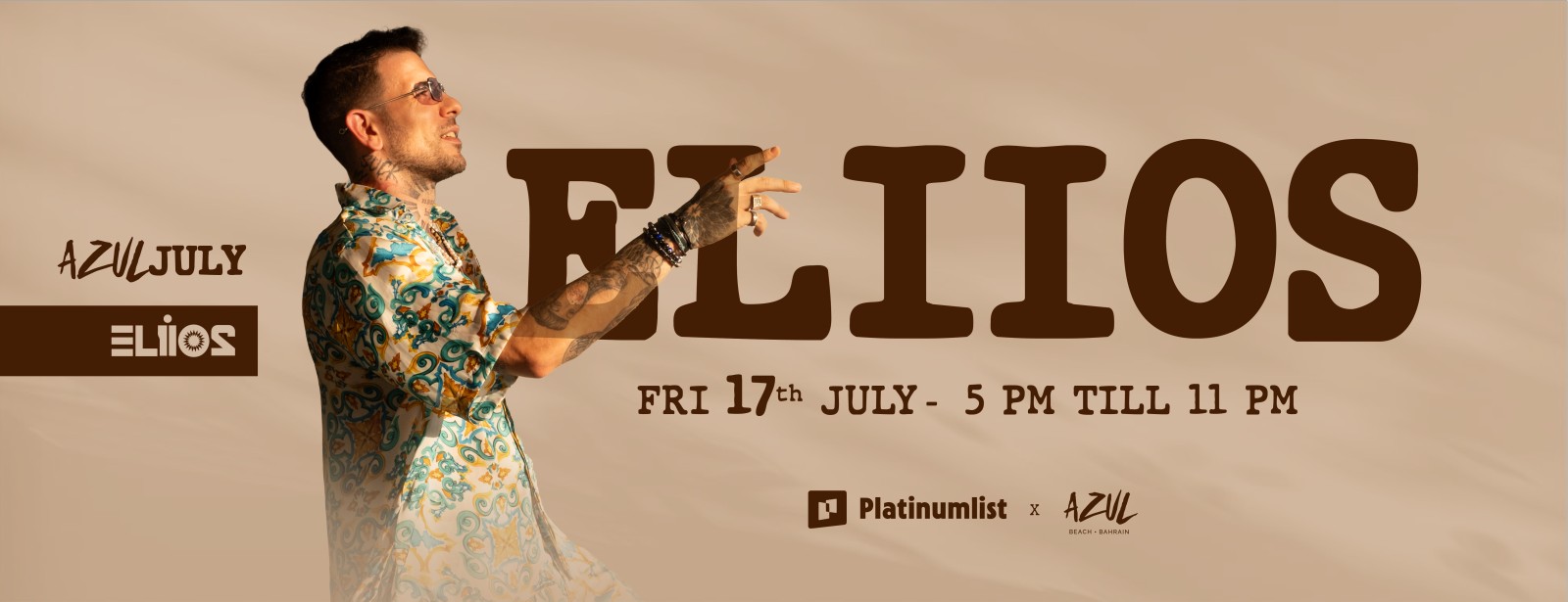 Eliios live at Azul Beach, Bahrain Nightlife at dubaitraveltours.com